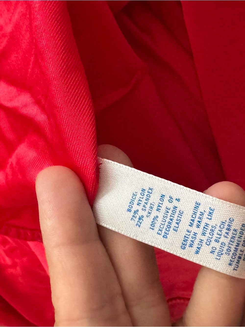 Vintage Olga Red Nightgown Large Made in USA 92270 Full Sweep Tricot - Picture 10 of 12